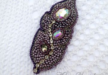 Брошь "Перо"