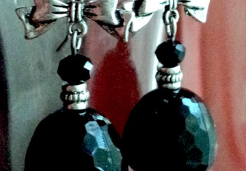 серьги Чёрные