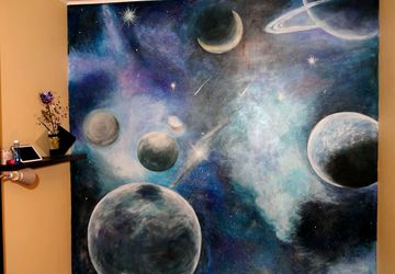 Роспись стен на заказ "Космос"