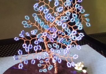 Дерево из бисера, подарок