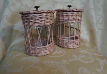 Плетеные баночки для сыпучих продуктов