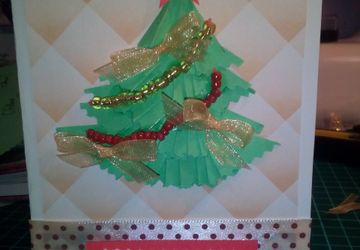 Новогодняя открытка ручной работы