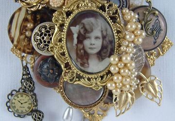 Как сделать винтажную брошь