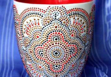 Декорируем чашку точечной росписью!