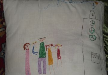 Домашняя ручная вышивка