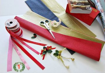 Делаем ПОДАРОЧНУЮ УПАКОВКУ С ЁЛОЧКОЙ своими руками!