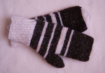 Варежки с искусственным мехом