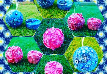 Декоративный шар и шкатулка