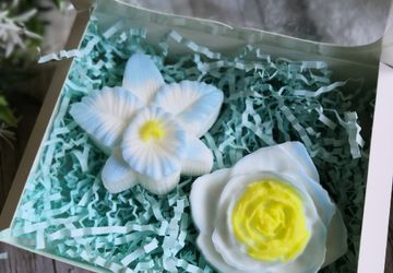 Набор из мыла "Голубые цветы"