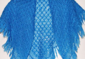 Шаль-косынка "Васильковая"