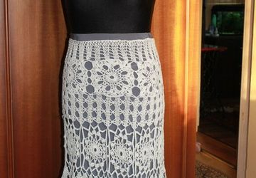 Юбка крючком.