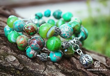 Браслет "Прекрасное зеленое"