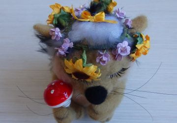 игрушка из шерсти Ёжик Шанюшка