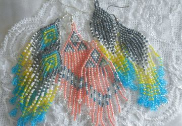 Мастер-класс "Серьги из бисера""