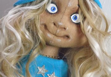 Милые малышки - куколки Амелия и Милана выполнены только из натуральных материалов в технике ,,грунтованный текстиль,,