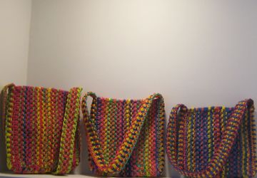 сумка разноцветная