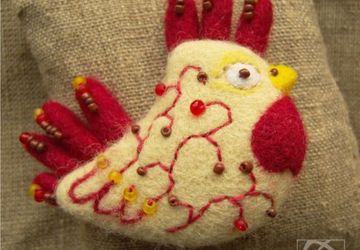 Брошь Петушок