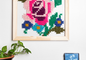 Картина крестиком крупногабаритная.