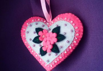 Сердечко из фетра