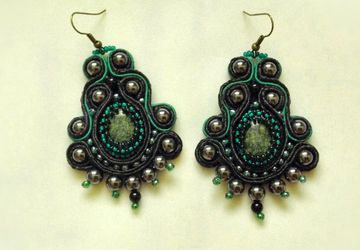 Сутажные серьги