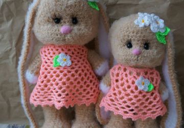 Зайки "Мама и дочка"