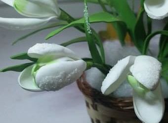 Корзиночка с подснежниками