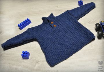 Черничный джемпер для мальчика