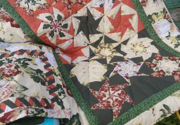 Детское лоскутное одеяло с декоративной наволочкой