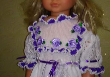 Платье - повязка крючком для девочки