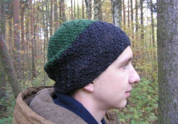 Шапка двухцветная