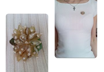 Брошь из полимерной глины