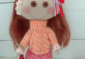 Текстильная кукла ручной работы