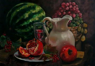 Натюрморт с гранатом