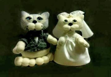Свадебная парочка котиков Мурис и Муриса  ручной работы.