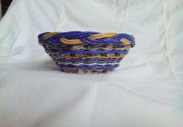 Конфетница плетеная "Цветное настроение", №11