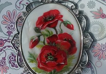 Кулон с росписью