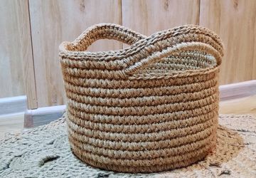 Корзина из джута