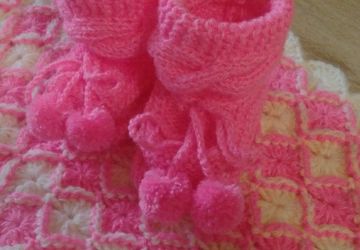 Пинетки и плед-одеяло