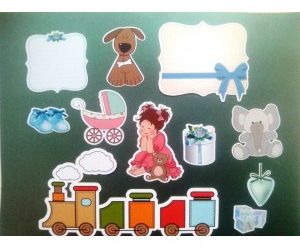 Вурубки для скрапбукинга "Паравозик" арт. 2921