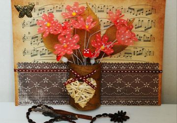 Первая поделка осени — объемное панно