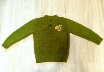 Джемпер с застежкой поло "Экскаватор"