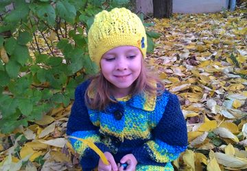 Берет ажурный "Солнечный ажур"