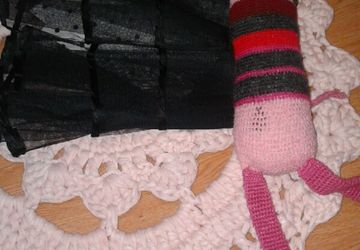 Коврик ручной работы.Выполненных из трикотажный пряжи.