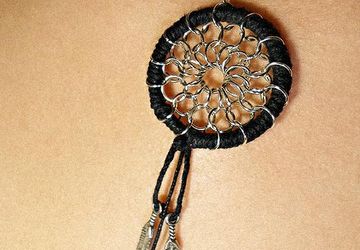 Как сделать кулон в виде ловца снов