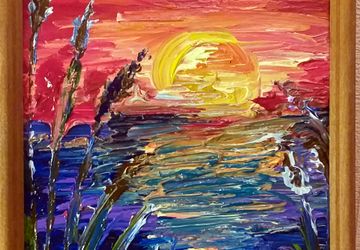 картина "Рассвет на Волге"