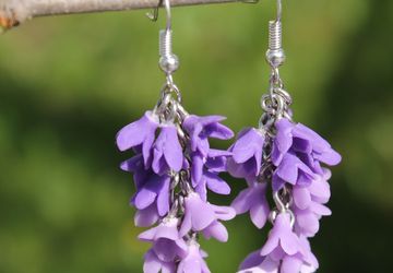 Серьги "Сирень"