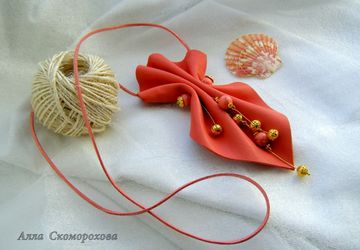 Колье "Коралловые волны"