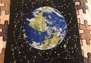 Картина крестом "Земля"