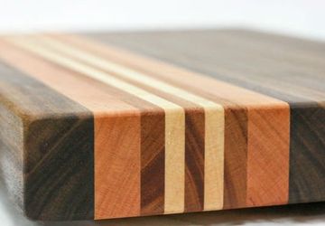 Кухонная доска: собираем из бросового материала