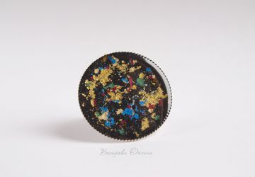 Кольцо круглое (авт. техника "Брызги").